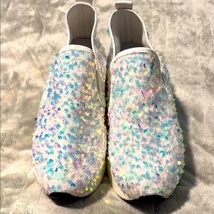 Sequin Embellished Slip-On Sneakers